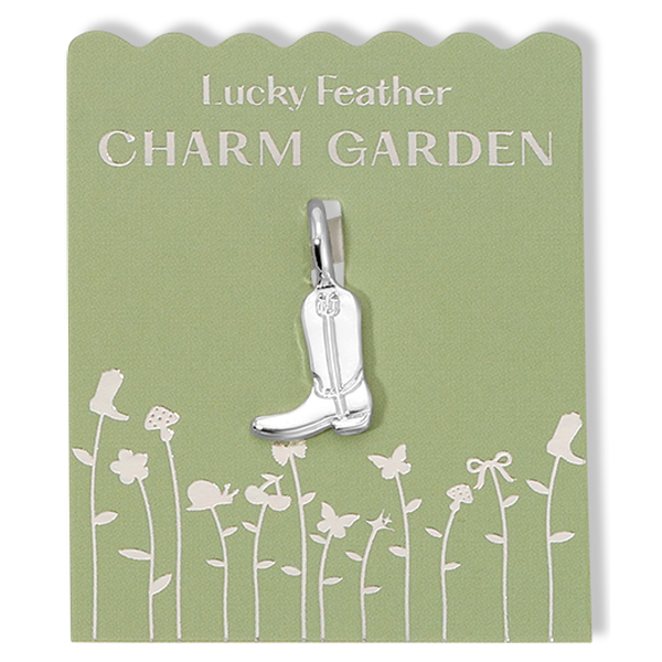 Charm Garden - Silver - Cowboy Boot Charm - Juniper Collective LLC
