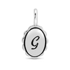 Charm Garden - Silver - Scalloped Initial Charm - G - Juniper Collective LLC