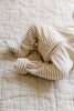 Peyton Stripe Romper in Grey & White Stripe - Juniper Collective LLC