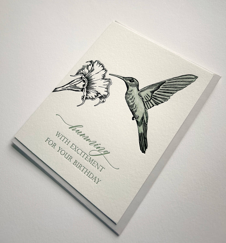 Humming With Excitement For Your Birthday Card - Juniper Collective LLC