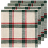 Noel Plaid Christmas Napkins Set of 4 - Juniper Collective LLC