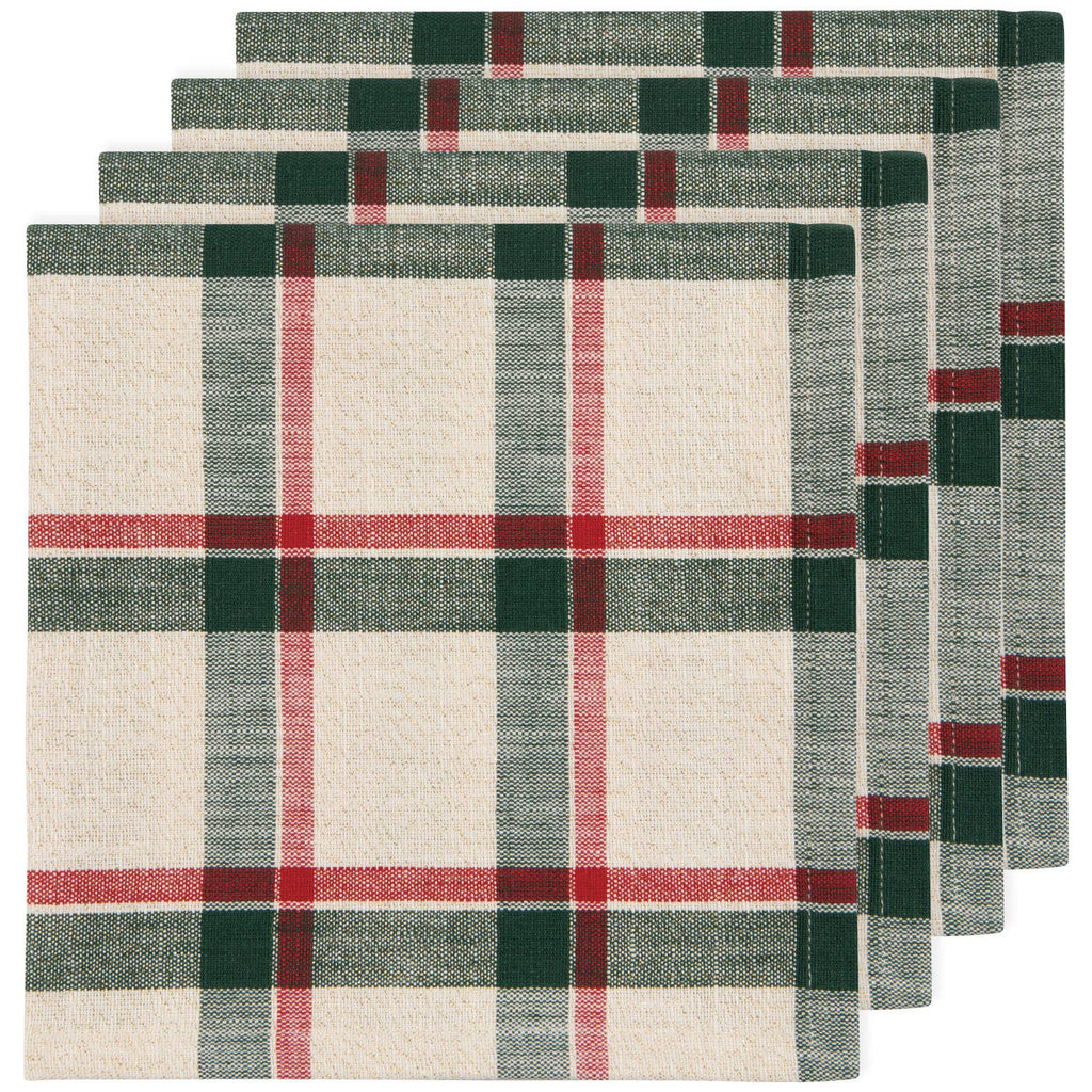 Noel Plaid Christmas Napkins Set of 4 - Juniper Collective LLC