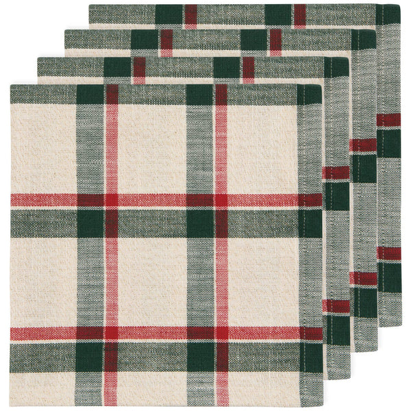 Noel Plaid Christmas Napkins Set of 4 - Juniper Collective LLC