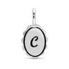 Charm Garden - Silver - Scalloped Initial Charm - C - Juniper Collective LLC