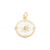 Gold North Star Compass Pave' Charm - Juniper Collective LLC