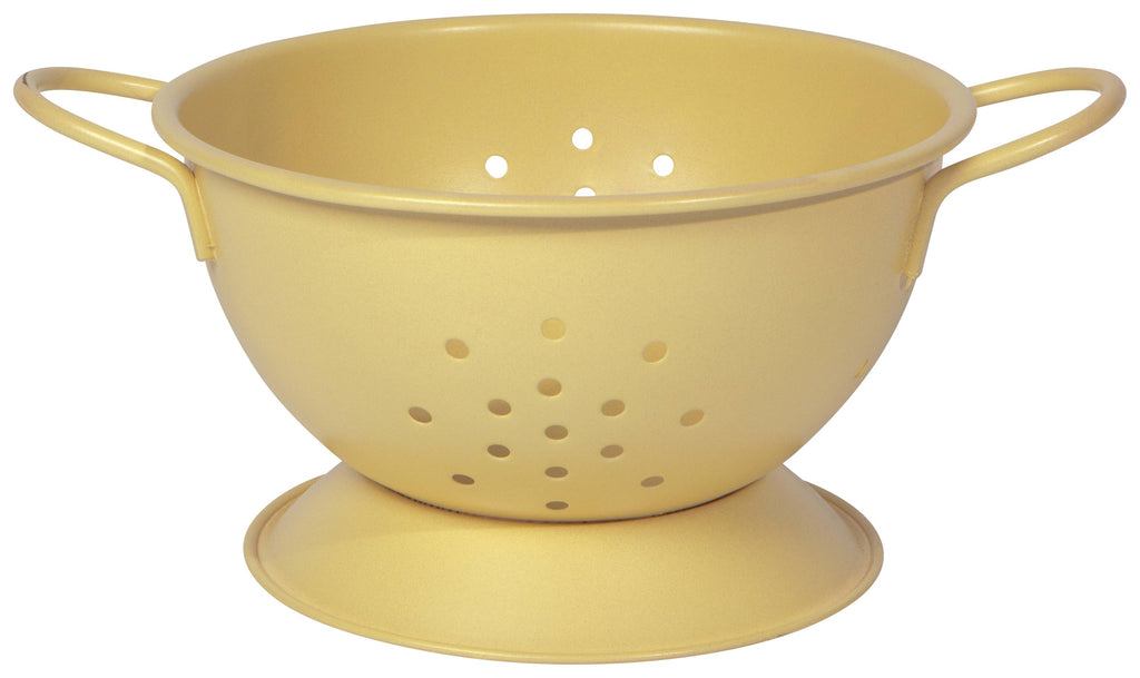 Matte Steel Sunrise Yellow Colander Small - Juniper Collective LLC