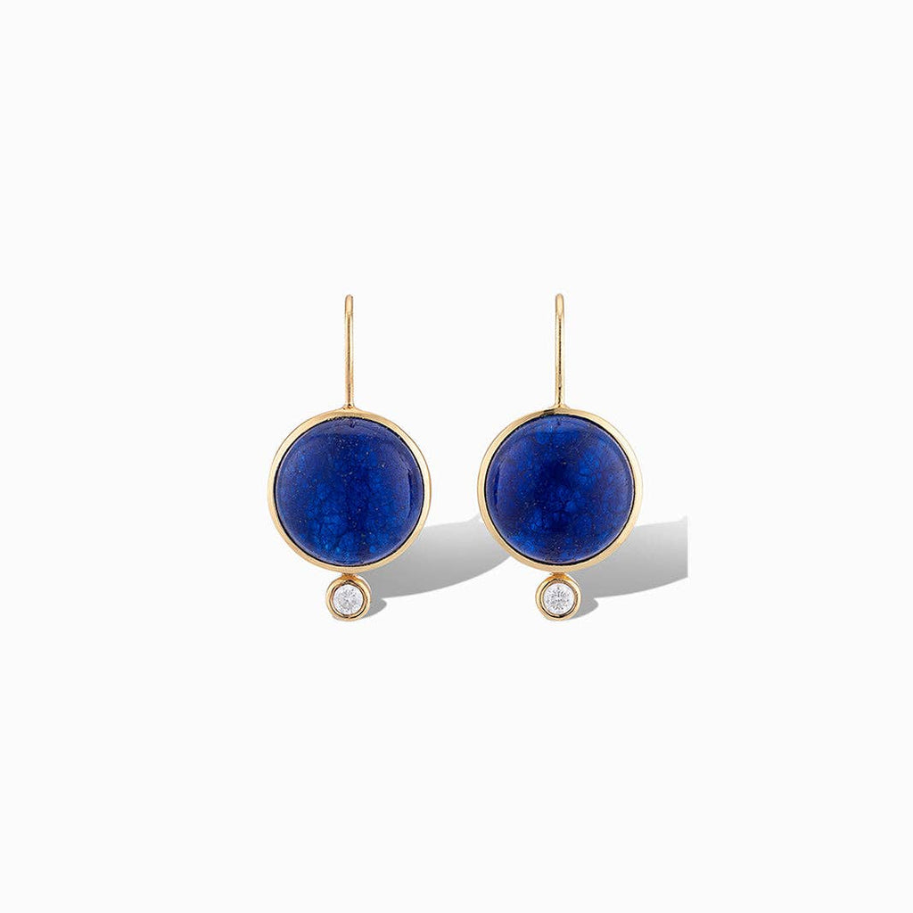Tini Mini Drop Earrings in Blue Quartz - Juniper Collective LLC