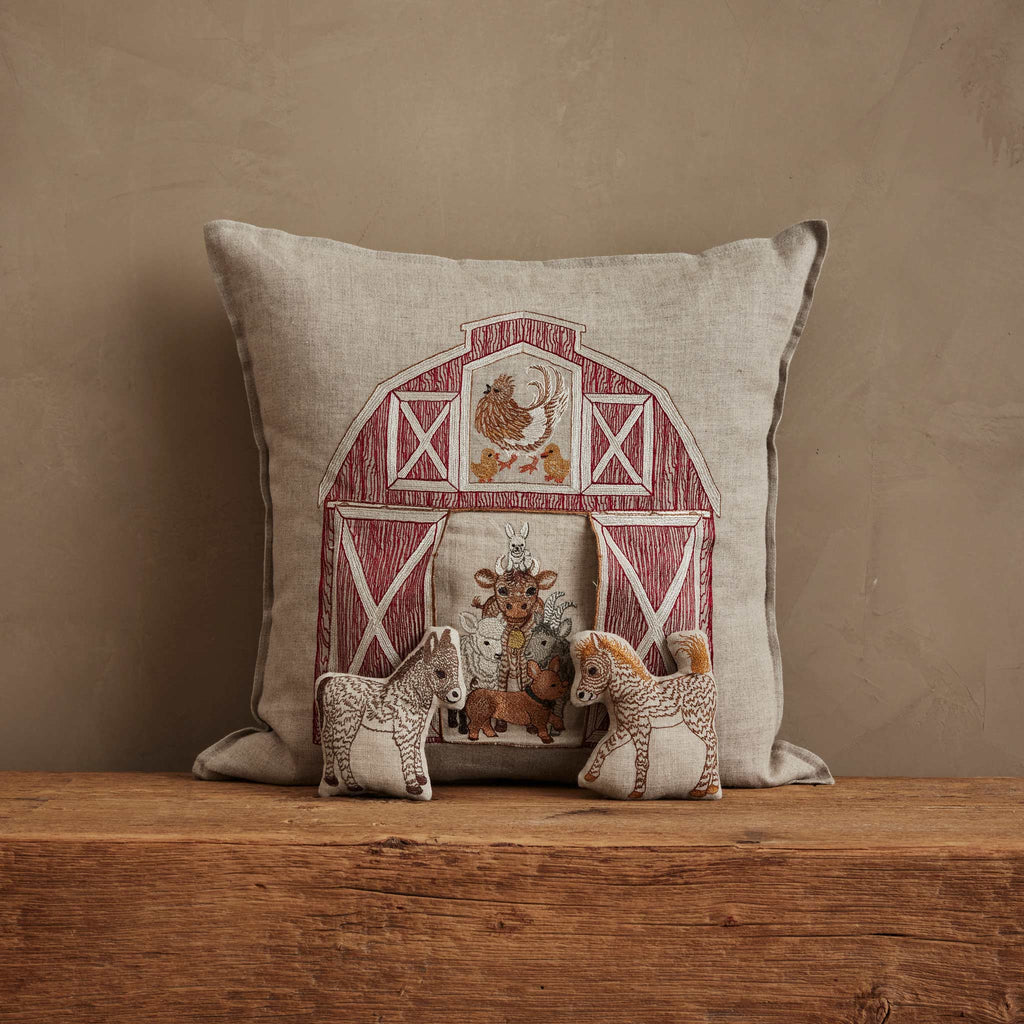 Red Barn Pocket Pillow - Juniper Collective LLC