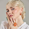 Tini Mini Drop Earrings in Orange - Juniper Collective LLC