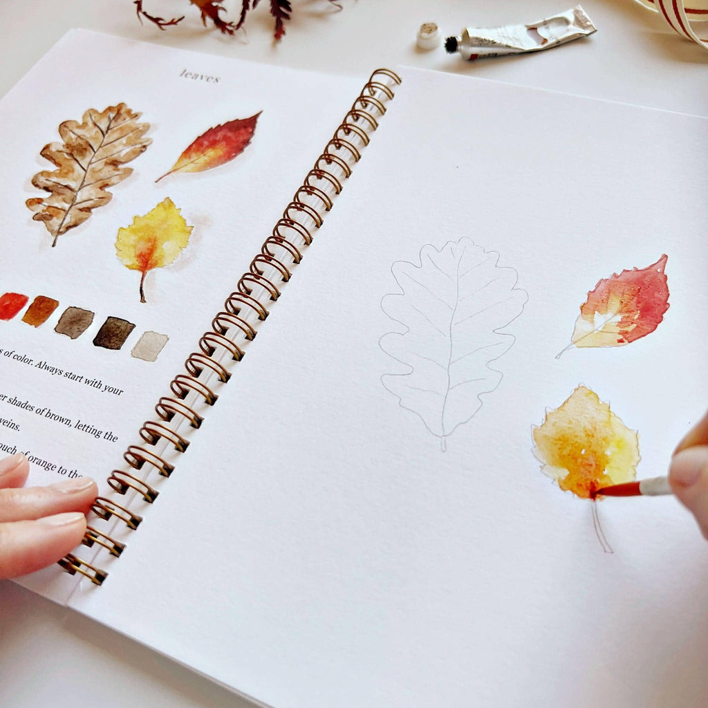 Autumn watercolor workbook - Juniper Collective LLC