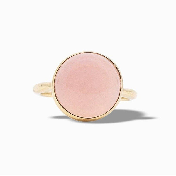 Rainbow Ring in Pink Chalcedony - Juniper Collective LLC