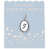 Charm Garden - Silver - Scalloped Initial Charm - S - Juniper Collective LLC