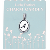 Charm Garden - Silver - Scalloped Initial Charm - A - Juniper Collective LLC