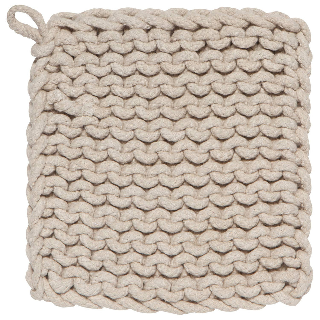 Dove Gray Knit Potholder - Juniper Collective LLC