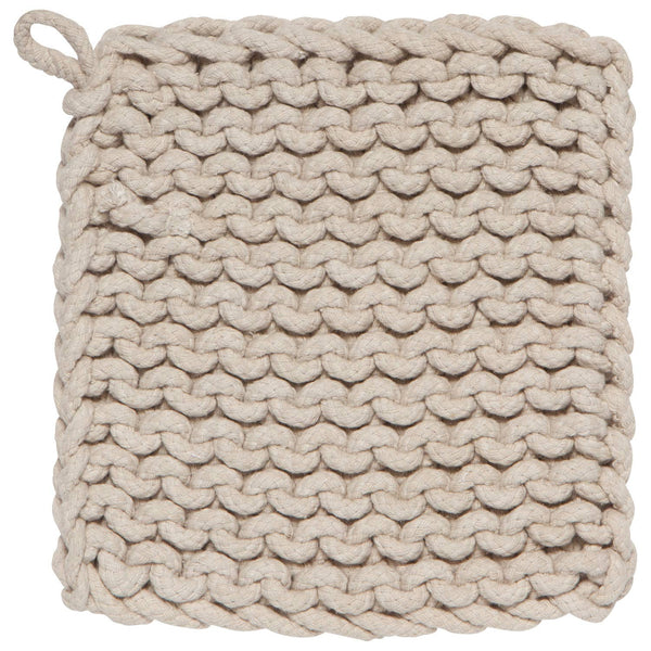Dove Gray Knit Potholder - Juniper Collective LLC
