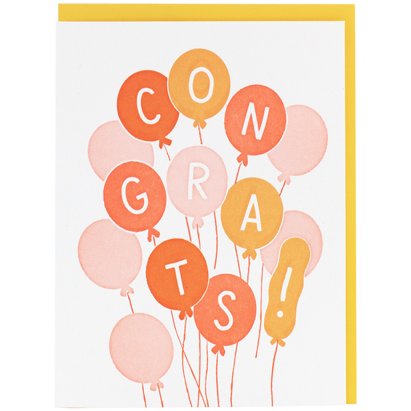 Bunch of Balloons Congratulations Card - Juniper Collective LLC