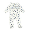 Floral Smocked Pointelle Romper (Organic Cotton) - Juniper Collective LLC