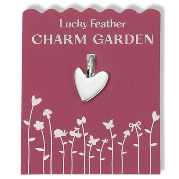 Charm Garden - Silver - LOVE - Organic Heart - Juniper Collective LLC