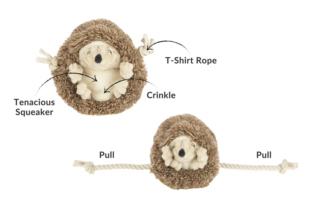 Forest Friends - Hamilton the Hedgehog Dog Toy - Juniper Collective LLC