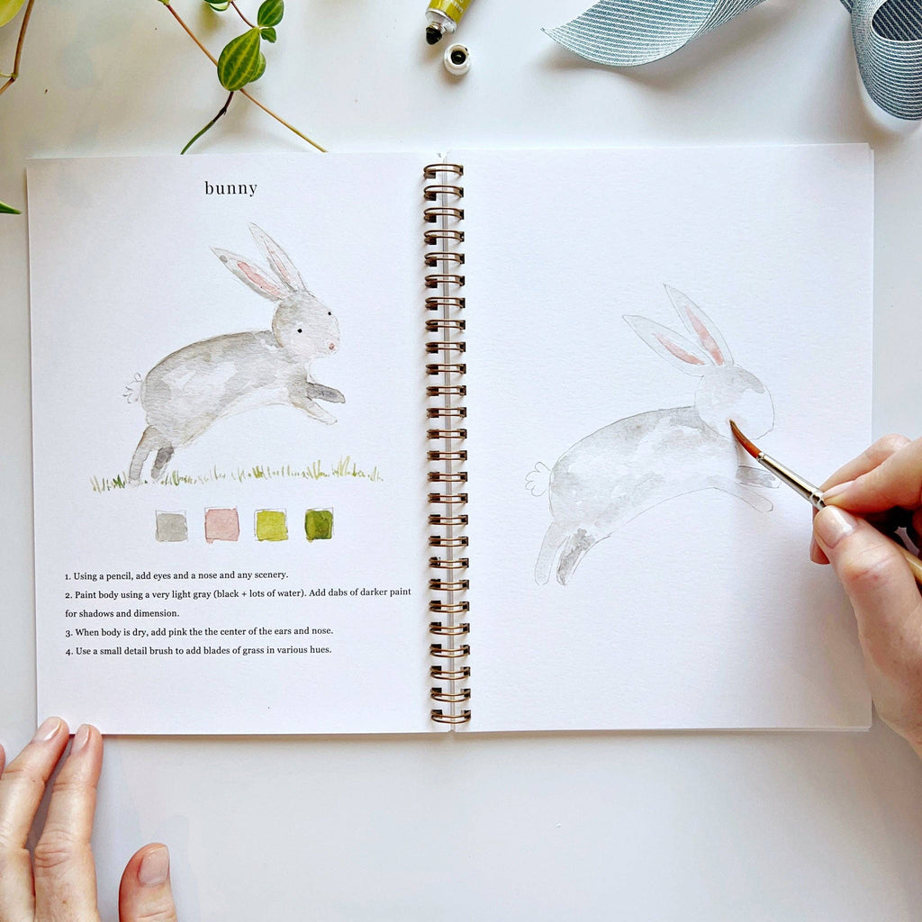 Animals Watercolor Workbook - Juniper Collective LLC