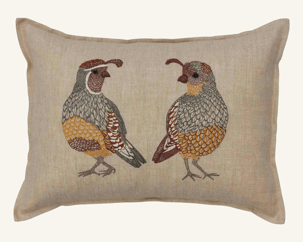 Desert Quail Love Pillow - Juniper Collective LLC