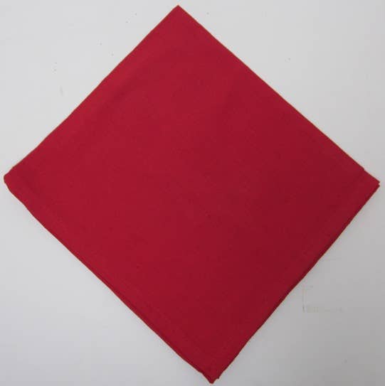 Napkins Woven Homespun Solid Red - Juniper Collective LLC